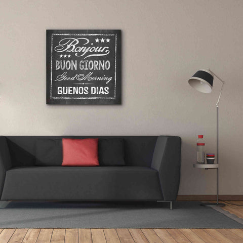 Image of 'Chalkboard Greeting' by Andrea Haase Giclee Canvas Wall Art,37 x 37