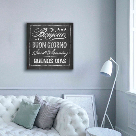 Image of 'Chalkboard Greeting' by Andrea Haase Giclee Canvas Wall Art,37 x 37
