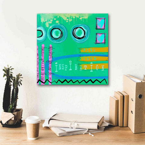 Image of 'Abstract Inspiration' by Andrea Haase Giclee Canvas Wall Art,18 x 18