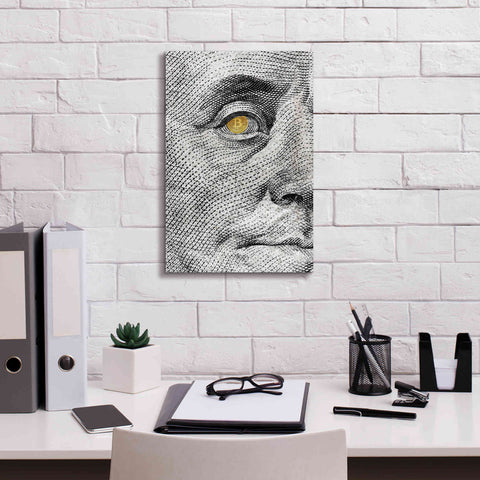 Image of 'Money Rules The World' by Andrea Haase Giclee Canvas Wall Art,12 x 18