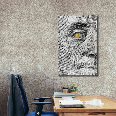 Image of 'Money Rules The World' by Andrea Haase Giclee Canvas Wall Art,26 x 40