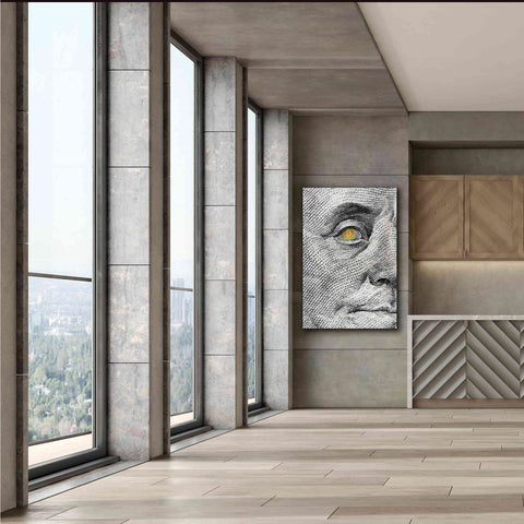 Image of 'Money Rules The World' by Andrea Haase Giclee Canvas Wall Art,40 x 60