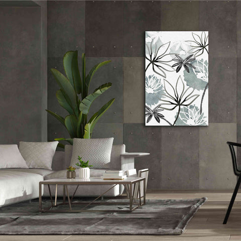 Image of 'Monochrome Flowers II' by Flora Kouta Giclee Canvas Wall Art,40 x 60