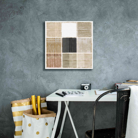 Image of 'Natural Patchwork I' by Flora Kouta Giclee Canvas Wall Art,18 x 18