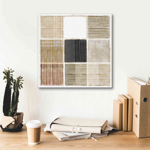 Image of 'Natural Patchwork I' by Flora Kouta Giclee Canvas Wall Art,18 x 18