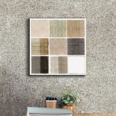 Image of 'Natural Patchwork III' by Flora Kouta Giclee Canvas Wall Art,18 x 18