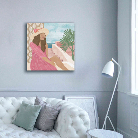 Image of 'Mediterranean Holiday II' by Flora Kouta Giclee Canvas Wall Art,37 x 37