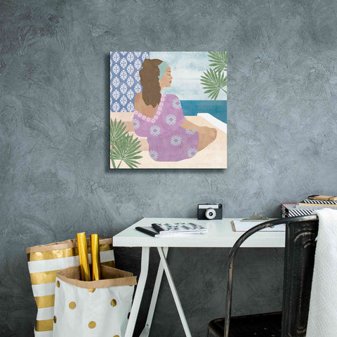 Image of 'Mediterranean Holiday III' by Flora Kouta Giclee Canvas Wall Art,18 x 18