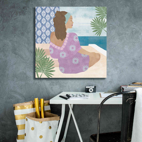 Image of 'Mediterranean Holiday III' by Flora Kouta Giclee Canvas Wall Art,26 x 26