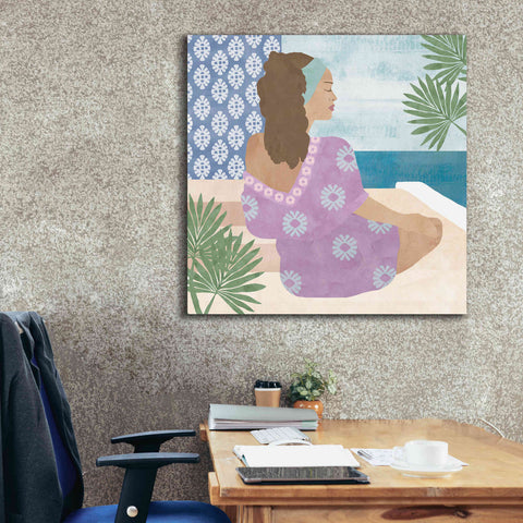 Image of 'Mediterranean Holiday III' by Flora Kouta Giclee Canvas Wall Art,37 x 37