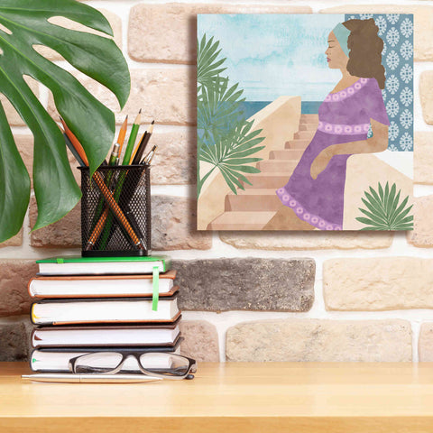 Image of 'Mediterranean Holiday IV' by Flora Kouta Giclee Canvas Wall Art,12 x 12