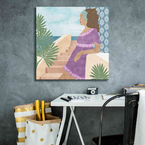 Image of 'Mediterranean Holiday IV' by Flora Kouta Giclee Canvas Wall Art,26 x 26