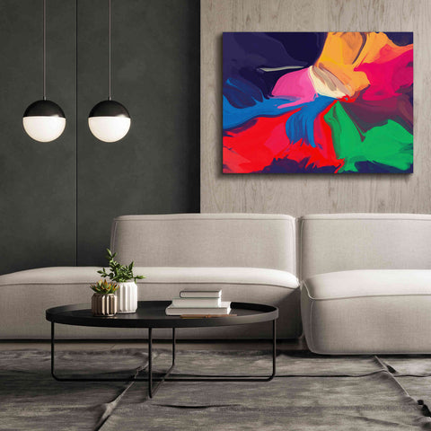 Image of 'Abstract Colorful Flows 1' by Irena Orlov Giclee Canvas Wall Art,54 x 40