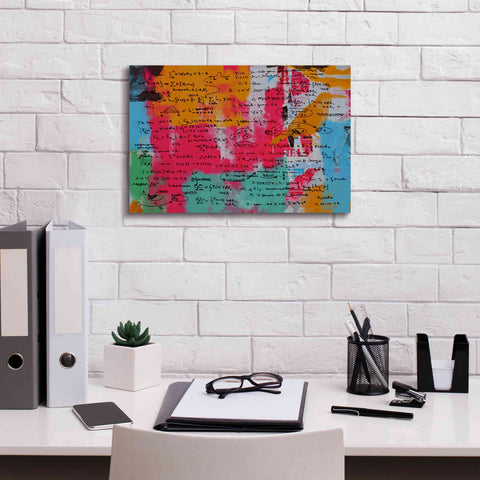 Image of 'Abstract Colorful Flows 2' by Irena Orlov Giclee Canvas Wall Art,18 x 12