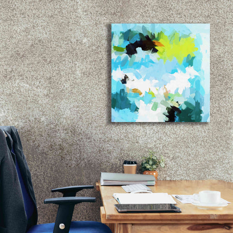 Image of 'Abstract Colorful Flows 15' by Irena Orlov Giclee Canvas Wall Art,26 x 26