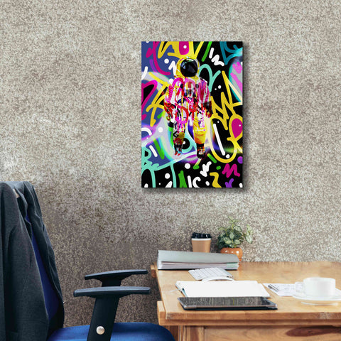 Image of 'Colorful Astronaut Graffiti Art 12' by Irena Orlov Giclee Canvas Wall Art,18 x 26