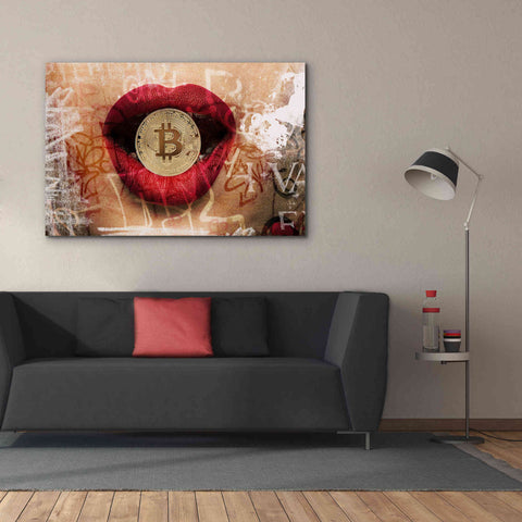 Image of 'I Love Bitcoin 4' by Irena Orlov Giclee Canvas Wall Art,60 x 40