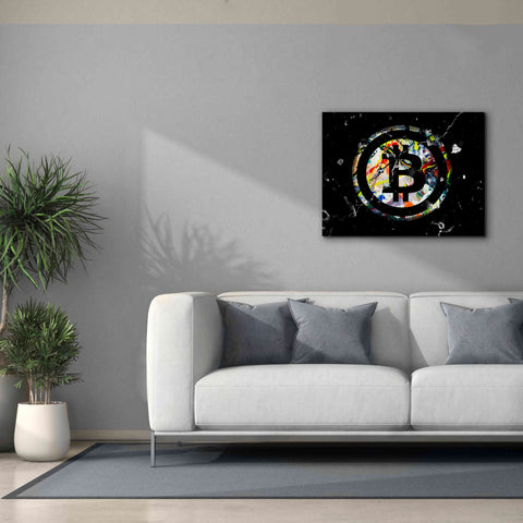 Image of 'Bitcoin Paint' by Karen Smith Giclee Canvas Wall Art,34x26