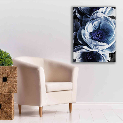 Image of 'Peony Blue Petals 1' by Ashley Aldridge Giclee Canvas Wall Art,26 x 34