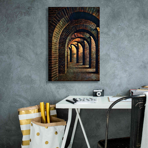 Image of 'Medieval Vaulted Cellar 1' by Ashley Aldridge Giclee Canvas Wall Art,18 x 26