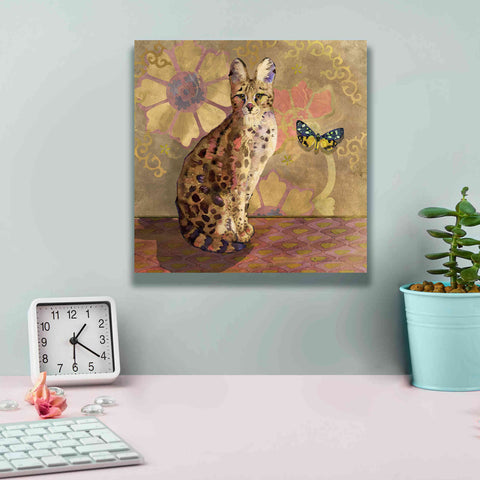 Image of 'Duchess Bellflower The Cat' by Evelia Designs Giclee Canvas Wall Art,12 x 12