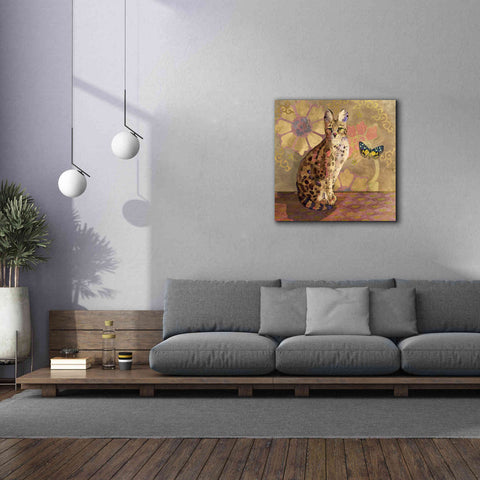 Image of 'Duchess Bellflower The Cat' by Evelia Designs Giclee Canvas Wall Art,37 x 37