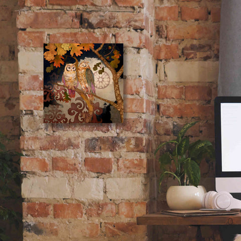 Image of 'Singing Owl' by Evelia Designs Giclee Canvas Wall Art,12 x 12