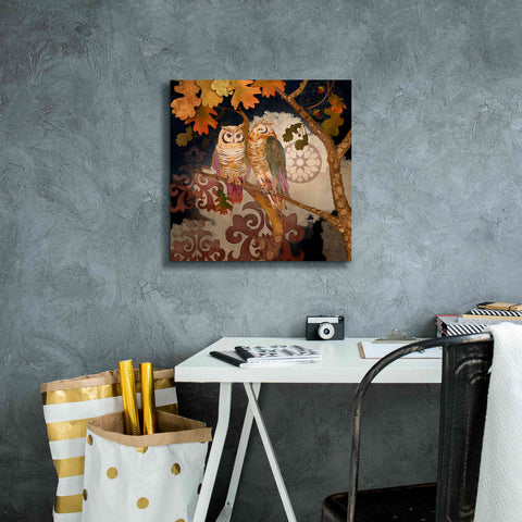 Image of 'Singing Owl' by Evelia Designs Giclee Canvas Wall Art,18 x 18
