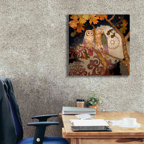 Image of 'Singing Owl' by Evelia Designs Giclee Canvas Wall Art,26 x 26