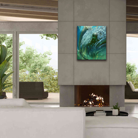 Image of 'Turquoise Splash One' by Steve Hunziker Giclee Canvas Wall Art,26 x 30