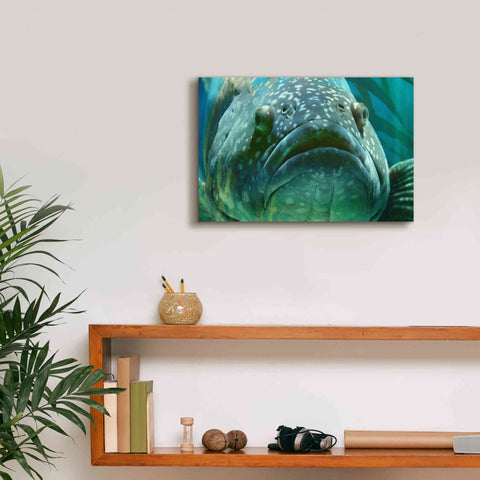 Image of 'Turquoisesplash Two' by Steve Hunziker Giclee Canvas Wall Art,18 x 12