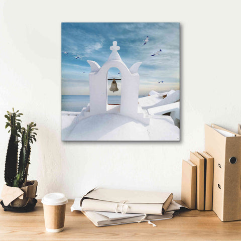 Image of 'Grecianblue Two' by Steve Hunziker Giclee Canvas Wall Art,18 x 18