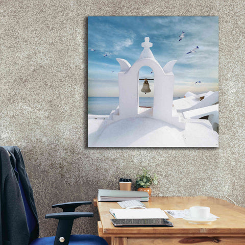 Image of 'Grecianblue Two' by Steve Hunziker Giclee Canvas Wall Art,37 x 37