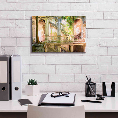 Image of 'Poetic Villa Ruin' by Roman Robroek Giclee Canvas Wall Art,18 x 12