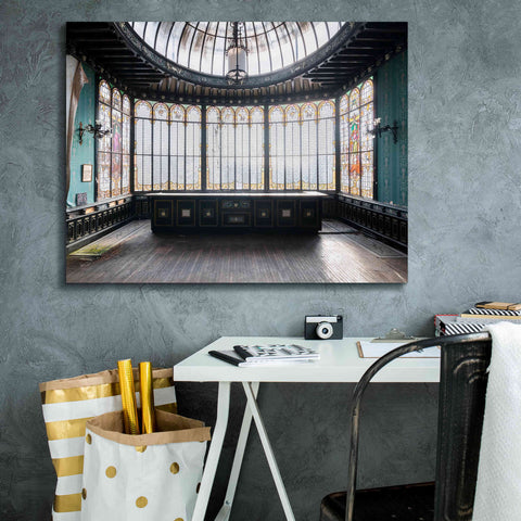 Image of 'Winter Garden Square' by Roman Robroek Giclee Canvas Wall Art,34 x 26