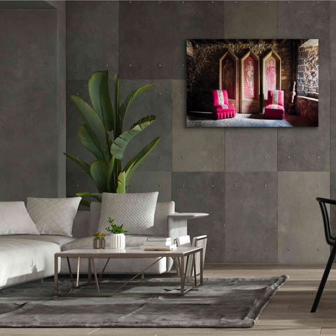 Image of 'Colorful Chairs' by Roman Robroek Giclee Canvas Wall Art,60 x 40