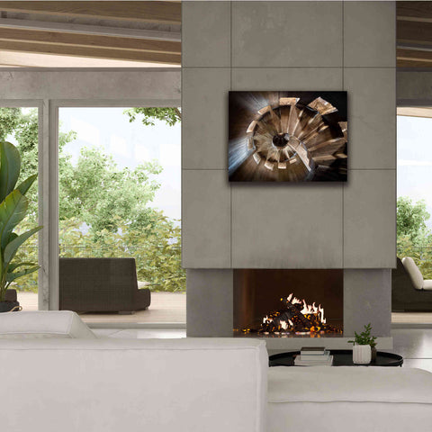 Image of 'Shadow In The Staircase' by Roman Robroek Giclee Canvas Wall Art,34 x 26