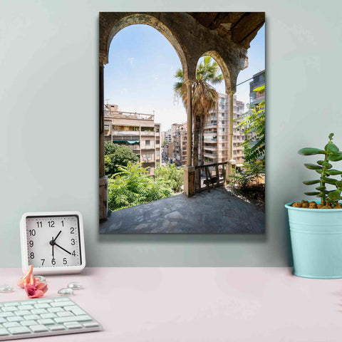 Image of 'Cityview From Balcony' by Roman Robroek Giclee Canvas Wall Art,12 x 16