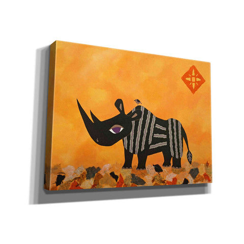 Image of 'Rhino with Summer Sky by Casey Craig Giclee Canvas Wall Art