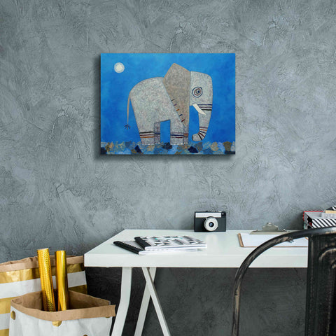 Image of 'Everything Else Is Irrelephant by Casey Craig Giclee Canvas Wall Art,16 x 12