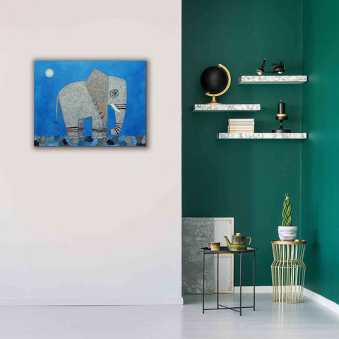 Image of 'Everything Else Is Irrelephant by Casey Craig Giclee Canvas Wall Art,34 x 26