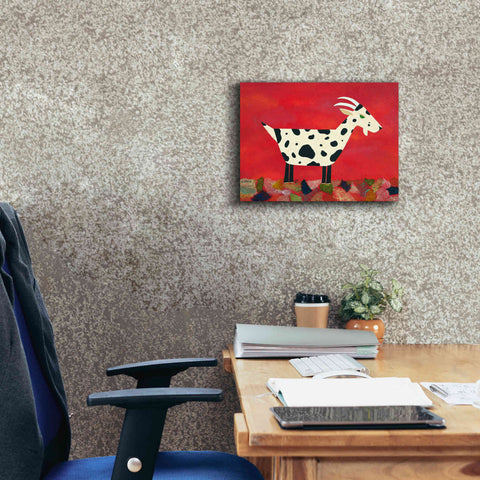 Image of 'Vincent Van Goat by Casey Craig Giclee Canvas Wall Art,16 x 12
