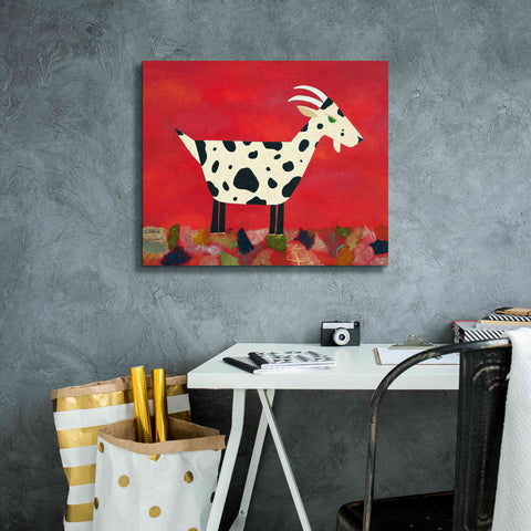 Image of 'Vincent Van Goat by Casey Craig Giclee Canvas Wall Art,24 x 20