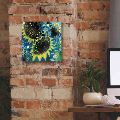Image of 'Sunflower Kisses by Corina Capri Giclee Canvas Wall Art,12 x 12