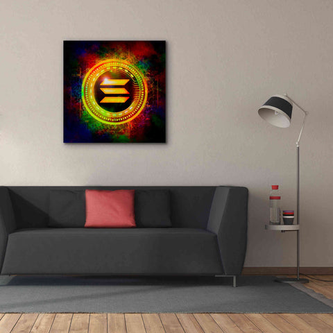 Image of Epic Graffiti'Solana Better Than Gold' by Epic Portfolio Giclee Canvas Wall Art,37 x 37