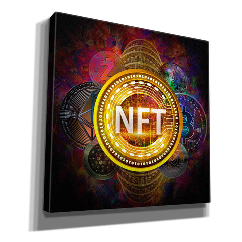 Image of Epic Graffiti'Crypto Pyramid Nft' by Epic Portfolio Giclee Canvas Wall Art