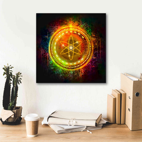 Image of Epic Graffiti'Cosmos Better Than Gold' by Epic Portfolio Giclee Canvas Wall Art,18 x 18