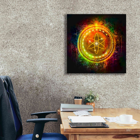 Image of Epic Graffiti'Cosmos Better Than Gold' by Epic Portfolio Giclee Canvas Wall Art,26 x 26