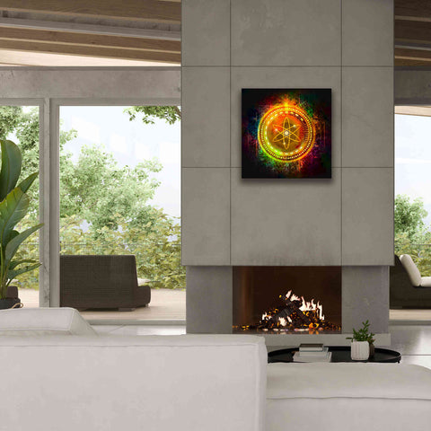 Image of Epic Graffiti'Cosmos Better Than Gold' by Epic Portfolio Giclee Canvas Wall Art,26 x 26