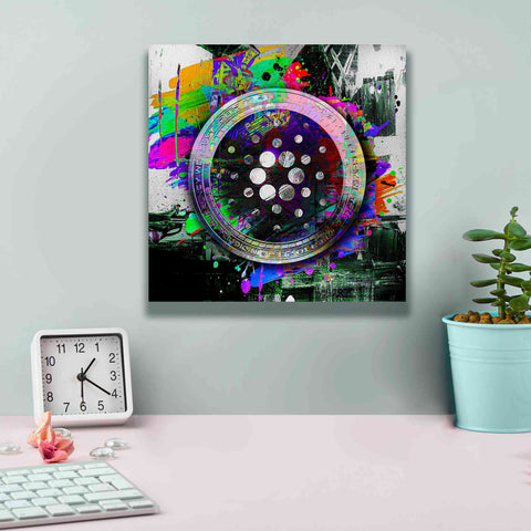 Image of Epic Graffiti'Cardano Crypto Predator' by Epic Portfolio Giclee Canvas Wall Art,12 x 12